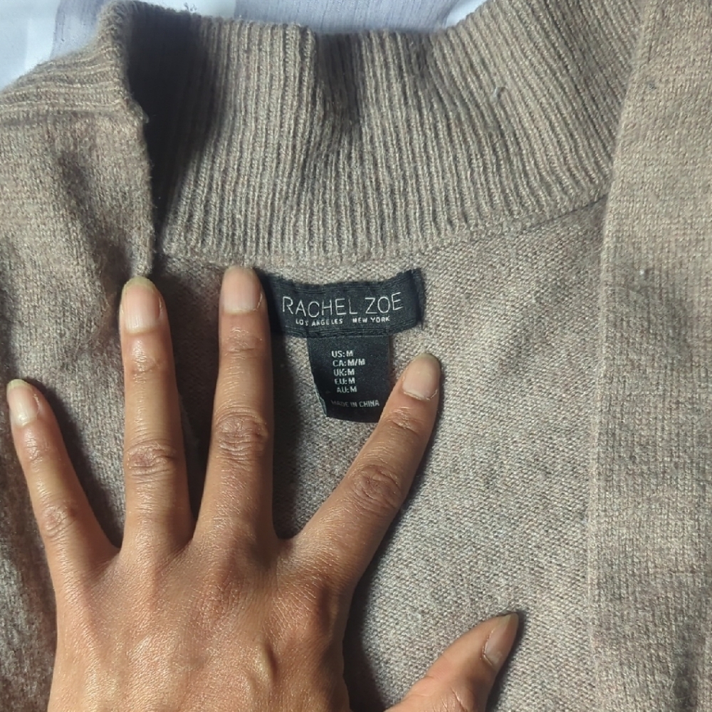 Rachel Zoe Beige Knit Pullover